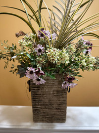 Artificial flowers with pot