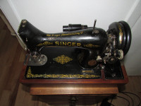machine à coudre antique Singer fonctionnel