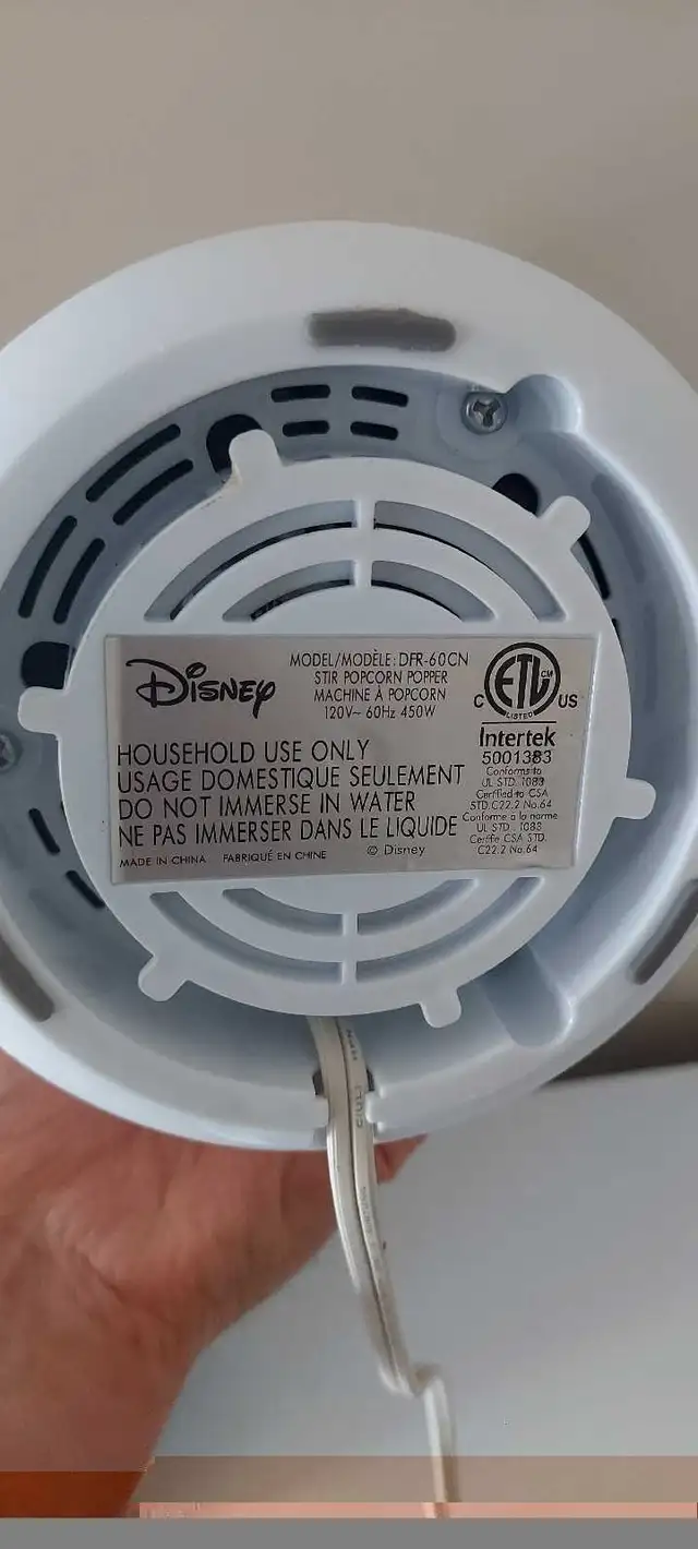 Disney popcorn maker.64595457909379122