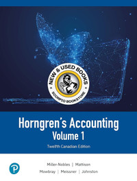 Horngren's Accounting Volume 1 12E 9780136889663