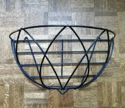 Black Metal Basket Shelf