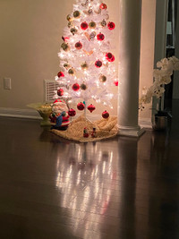 New Christmas tree, lights  and ornaments