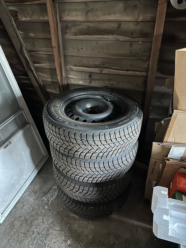 Winter Tires on Steel Wheels (Used) in Tires & Rims in London