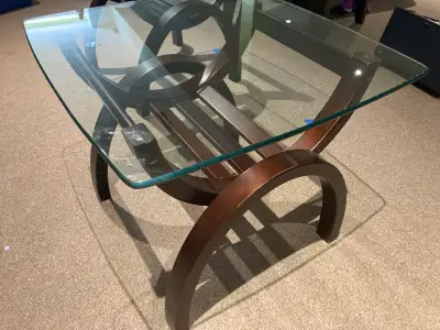 glass top end tables, View more