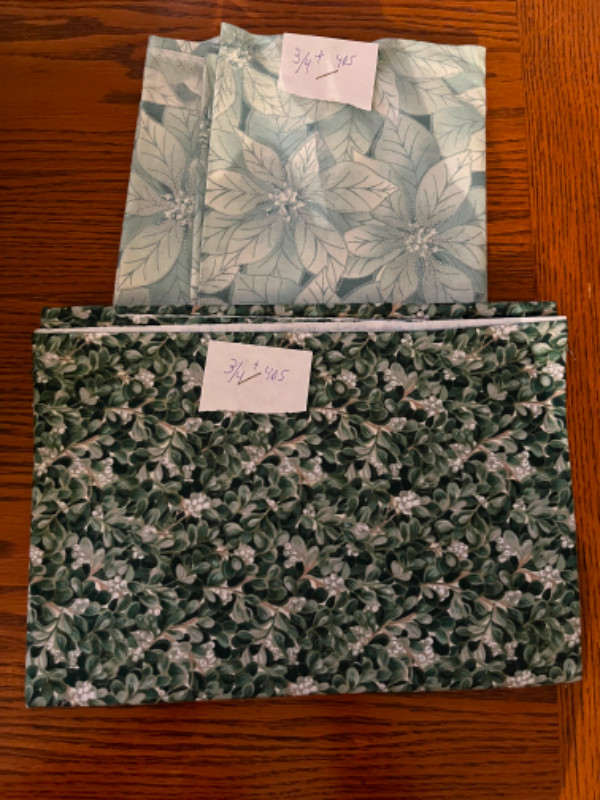 Green Floral Fabrics for Sewing, Quilting, Crafts for Sale in Hobbies & Crafts in Oakville / Halton Region