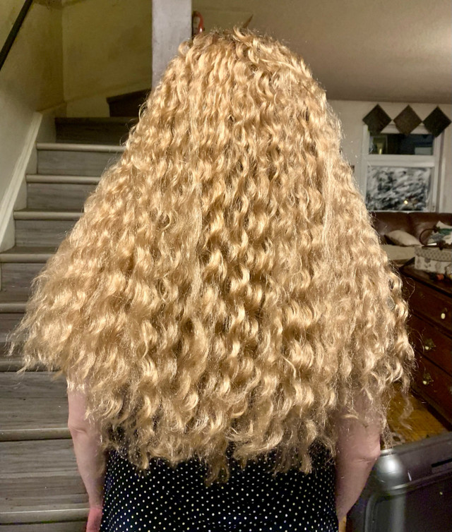 HandMade Strawberry Blonde Long Curly Wig in Costumes in City of Toronto