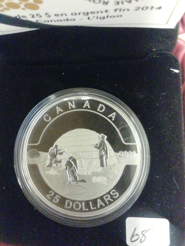 2014 Royal Canadian Mint$25 O Canada The igloo fine silver  coin in Arts & Collectibles in Mississauga / Peel Region