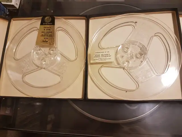 Two  made in USA empty 7" reels with boxes for sale in Pro Audio & Recording Equipment in Markham / York Region - Image 2