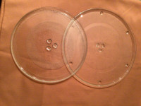 Replacement Microwave Glass Turntables. 12 3/4 inch & 14 3/4 in.