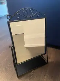Mirror with tray