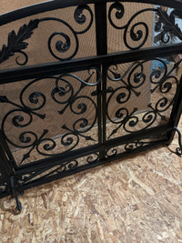 Decorative Rod Iron Fireplace Protective Fence