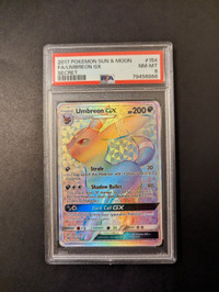 Umbreon GX PSA 8 Secret Rare Pokemon Card