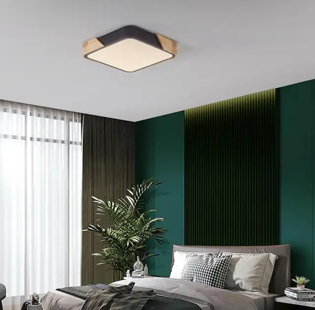 Modern LED Ceiling Light Dimmabl Flush Mount with Remote 40x40cm in Indoor Lighting & Fans in Hamilton - Image 9