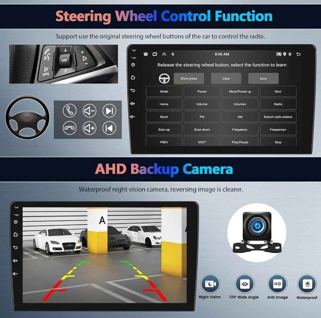 10.1" Mitsubishi Outlander 2012 to 2018 Android 13 Carplay Media in Audio & GPS in City of Toronto - Image 4