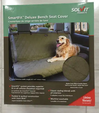 Brand New Deluxe Pet Car Seat cover in unopened box. Keep your dog or cat or child comfortable and y...