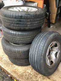 5 Michelin tires 235/60R16 on their original allow rims