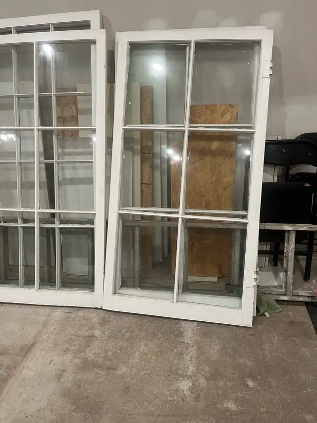 Vintage Wood Framed Windows