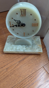 Vintage antique marble table clock