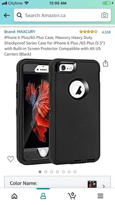 Heavy duty iPhone case for 6Plus/6sPlus (5.5”), View more