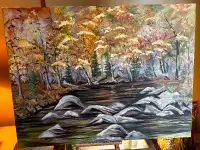 Original Art Landscape Oil Painting XLarge size Canvas New