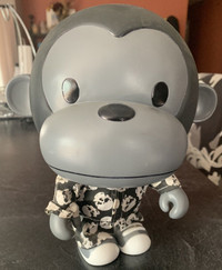 Large like Bathing Ape Baby Milo in Skeletons vinyl figure rare