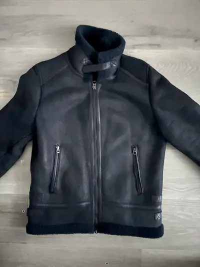 Genuine Shearling Leather Jacket - Made in Italy, View more