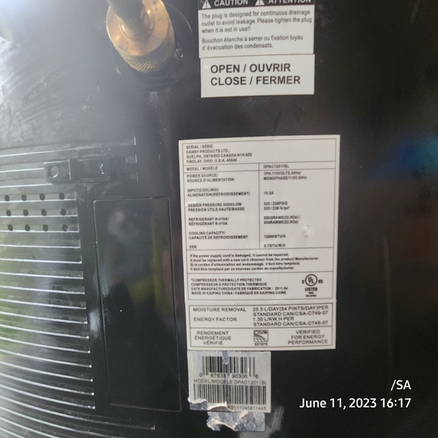 Danby 12000BTU Portable Indoor Air Conditioner Heaters, Humidifiers