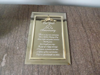 50 th Anniversary wall plaque
