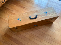 Hand made wooden toolbox