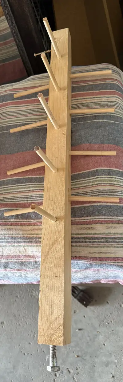 25” Tall 3 Sides Wooden Rack With 12 Branches(4 in each side), View more