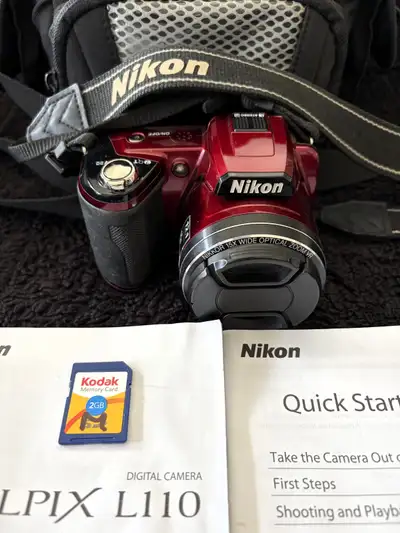 Nikon Coolpix L110 12.1MP Digital Camera, View more