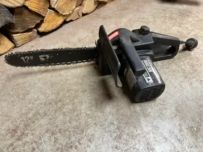 Craftman electric chainsaw. Reason for selling, bought a cordless one. $50 obo