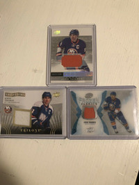 3 John Tavares Upper Deck jersey patch cards with Islanders