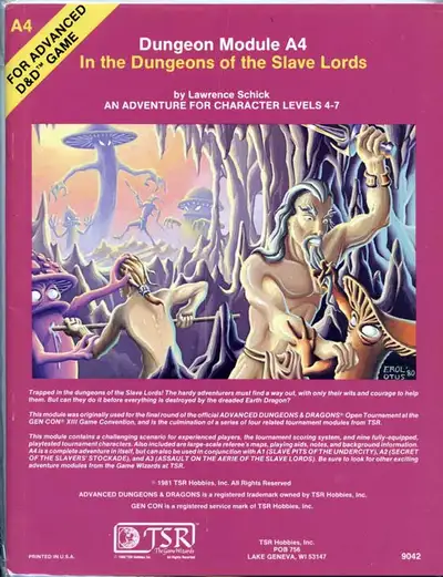 A4 In the Dungeons of the Slave Lords AD&D TSR #9042, View more