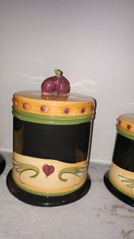 porcelain canister set in Kitchen & Dining Wares in Sudbury - Image 3