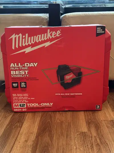 Milwaukee M12 laser level, View more