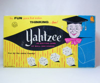 Vintage YAHTZEE Exciting Game of Skill & Chance Copp Clark Lowe
