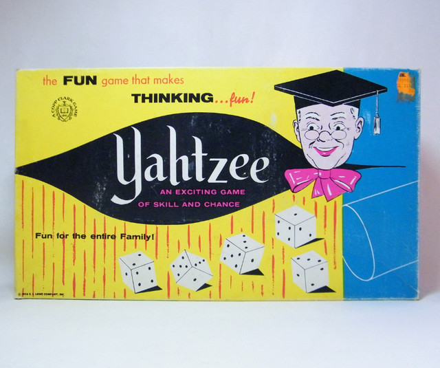 Vintage YAHTZEE Exciting Game of Skill & Chance Copp Clark Lowe in Toys & Games in City of Toronto