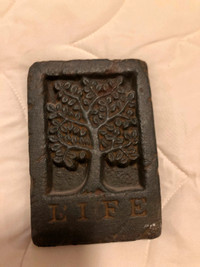 Cast Iron Tree of Life & Antique Iron Ship Book Ends