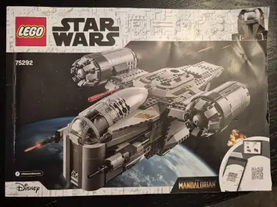 Explore the galaxy with this detailed, used Lego Star Wars Razor Crest 75292 set, featuring intricat...