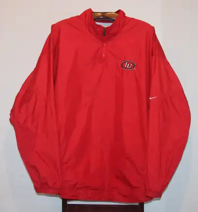 VINTAGE NIKE INDIANA HOOSIERS 1/4 ZIP PULLOVER JACKET XXL, View more