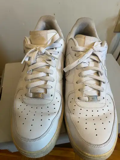 SALE*Men's White Air Force Ones - US Size 13 - 8/10 Condition , View more