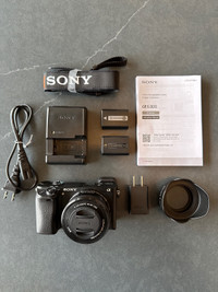 Sony a6300 Mirrorless Camera with Accessories + 2 Batteries