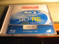 Maxell Blu-ray Rewritable Single Layer disc-new ! + 3 Blu-rays!