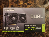 ASUS Dual RTX 4070 SUPER OC Edition (NEW UNOPENED SEALED )