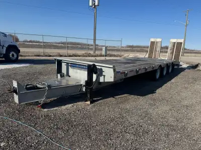 Fully galvanized, air tilt deck, air tilt ramps, three spring ride axles, 24’ top deck and 6’ beaver...