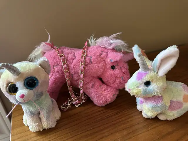 Unicorn Theme Plush - Ty 6” Beanie Boos Begonia unibunny
