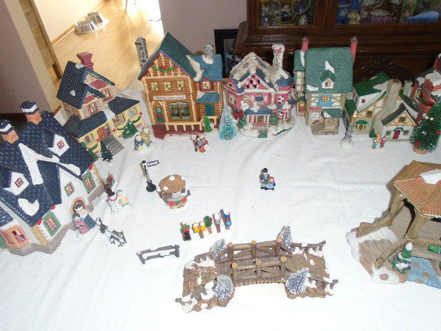 56 Piece Ceramic Christmas Village Houses $290. For all in Holiday, Event & Seasonal in Thunder Bay - Image 3
