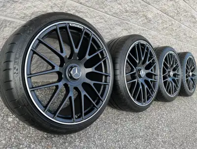 Michelin Pilot Super Sport Summer Tires and original 19 / 20 inch Mercedes Benz C-Class C63s AMG dou...