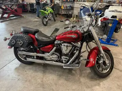 Yamaha Roadstar 2010 1700. New battery, runs well. Full set of bags and seat with backrest. Selling...